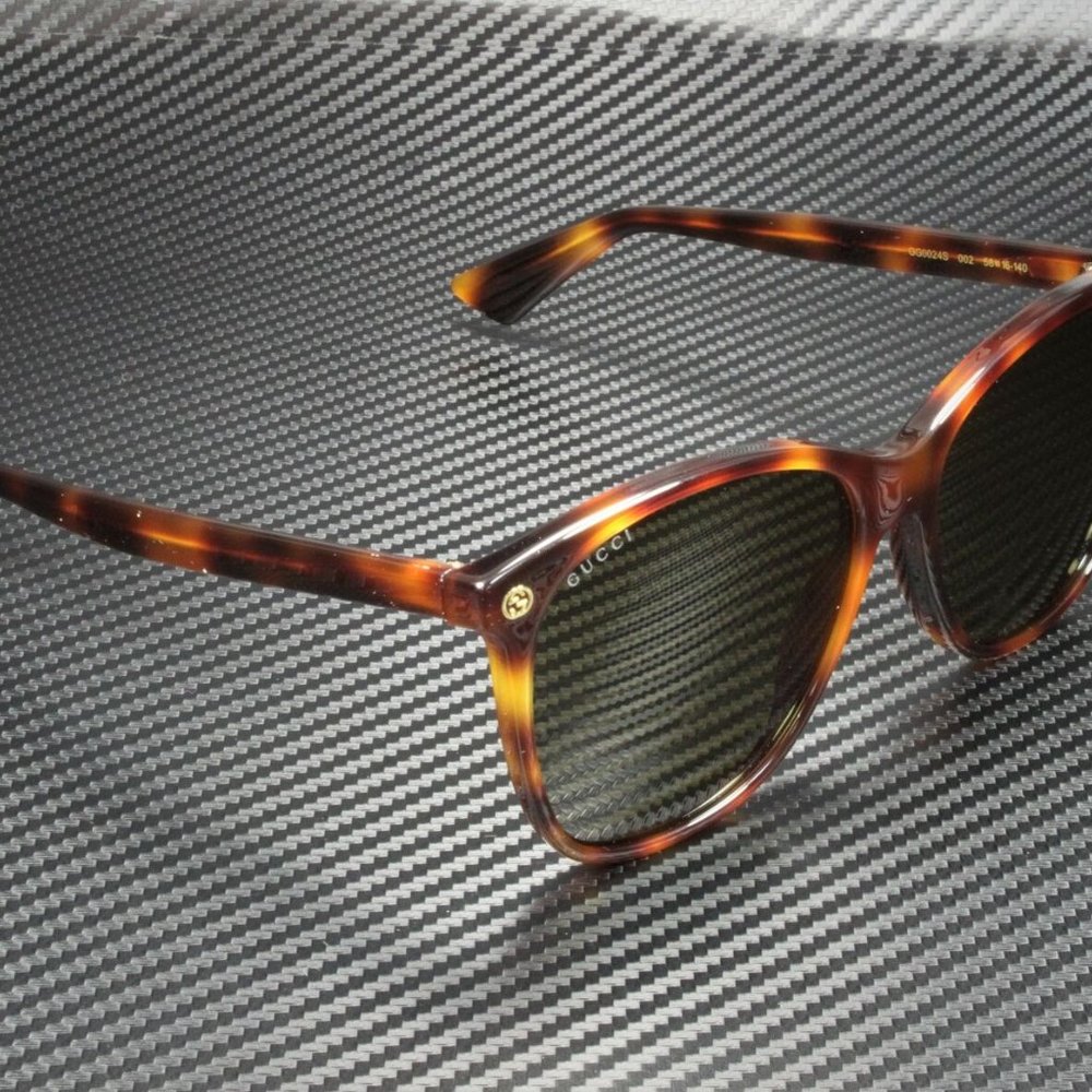 Gucci Round Havana 58mm Sunglasses - Picture 3 of 4